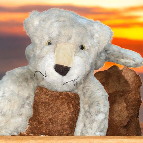 Dakin 1982 29" Plush Leopard Snowfoot Stuffed Animal Pillow Nursery USA Vintage - Picture 1 of 13